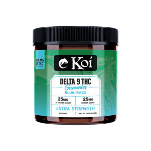 KoiCBD Extra Strength Delta 9 THC Gummies – potent CBD edibles for relief and relaxation